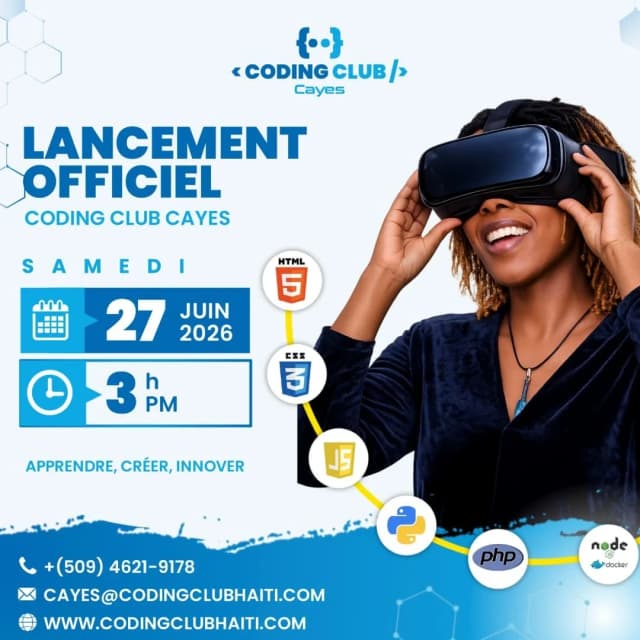 Coding Club Cayes - Lancement  Offciel